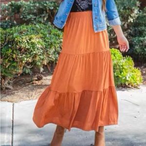 Rusty Orange Maxi